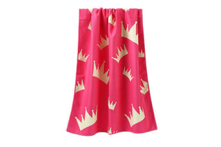 Crown Printed Quick-Dry Travel Towel – Lightweight Beach Towel
