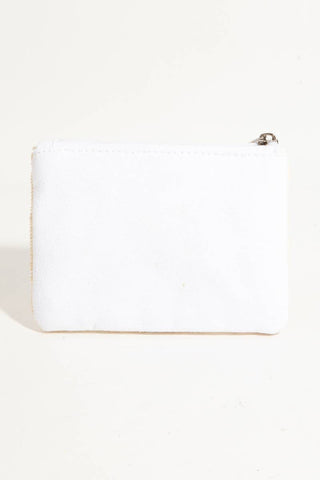 White Beaded Golden Crown Coin Purse – Elegant Gift Pouch