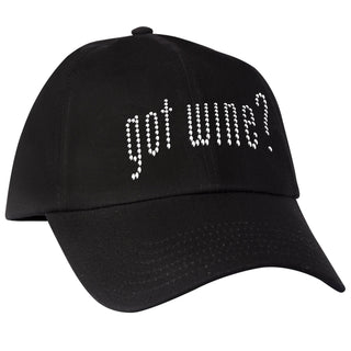 Got Wine Rhinestone Cap – Funny Adjustable Hat for Wine Lovers
