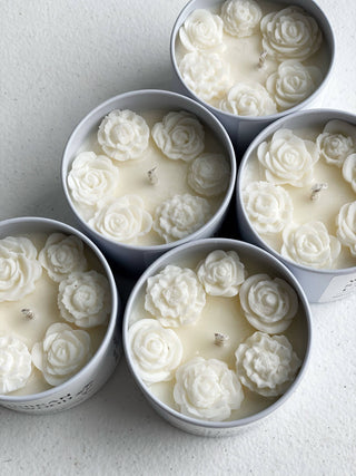 Little Bohemian Rose Candle – Natural Soy Wax 4 oz