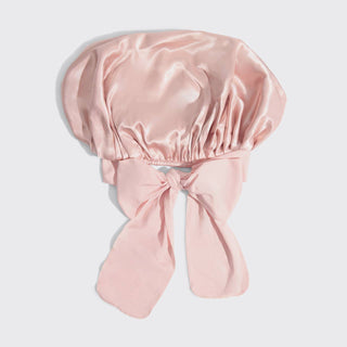 Kitsch Adjustable Oversized Satin Bonnet – Blush Sleep Cap
