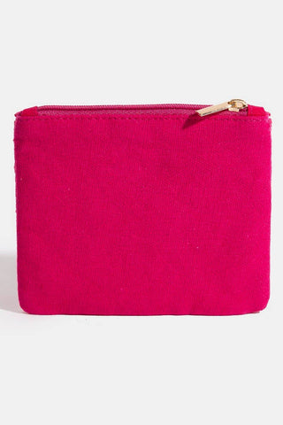 Seed Beaded White Flamingo Coin Purse – Fun Gift Pouch