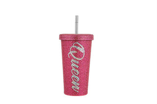 Bling Tumbler QUEEN Theme 17oz – Rhinestone Cup for Women