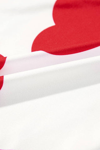 Heart Print Pajama Set for Women – Sleeveless Top & Pants