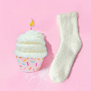 Cozy Cupcake Socks – Cute Happy Birthday Gift for Women