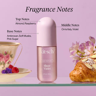 Kitsch Sheer Violet Hair Perfume – Raspberry, Violet & Musk Scent Spray
