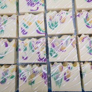 King Cake Artisan Soap – Honey Almond Spice