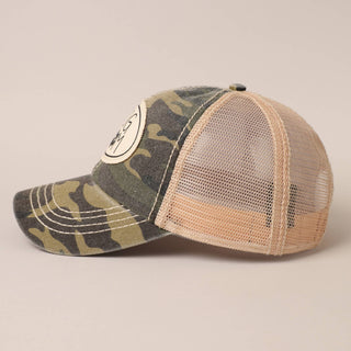 Dog Mom Camo Hat – Mesh Back Baseball Cap for Women