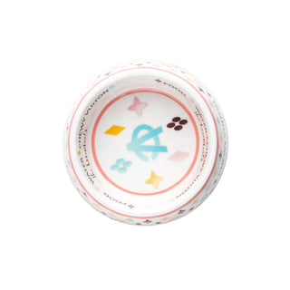 White Chewy Vuiton Dog Bowl | Designer Non-Slip Pet Food Bowl