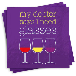 My Doctor Says I Need Glasses Napkins
