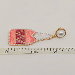 Enamel Wine Bottle Earrings | Fun Statement Jewelry for Wine Lovers