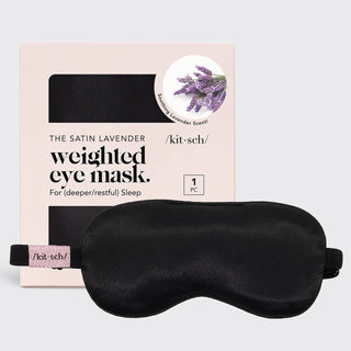 Lavender Weighted Sleep Mask - Satin Eye Mask for Women
