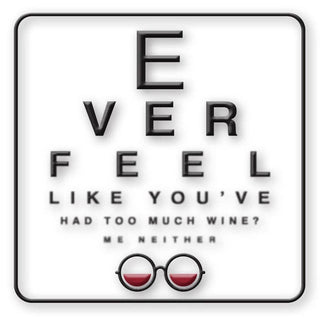 Wine Eye Chart Coaster