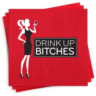 Drink Up Bitches Napkins