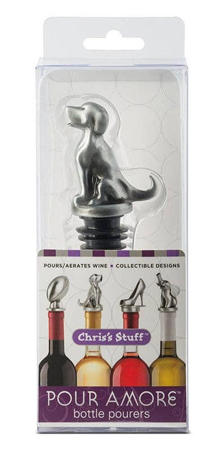 Dog Wine Bottle Pourer & Aerator | Funny Barware Gift for Dog Lovers
